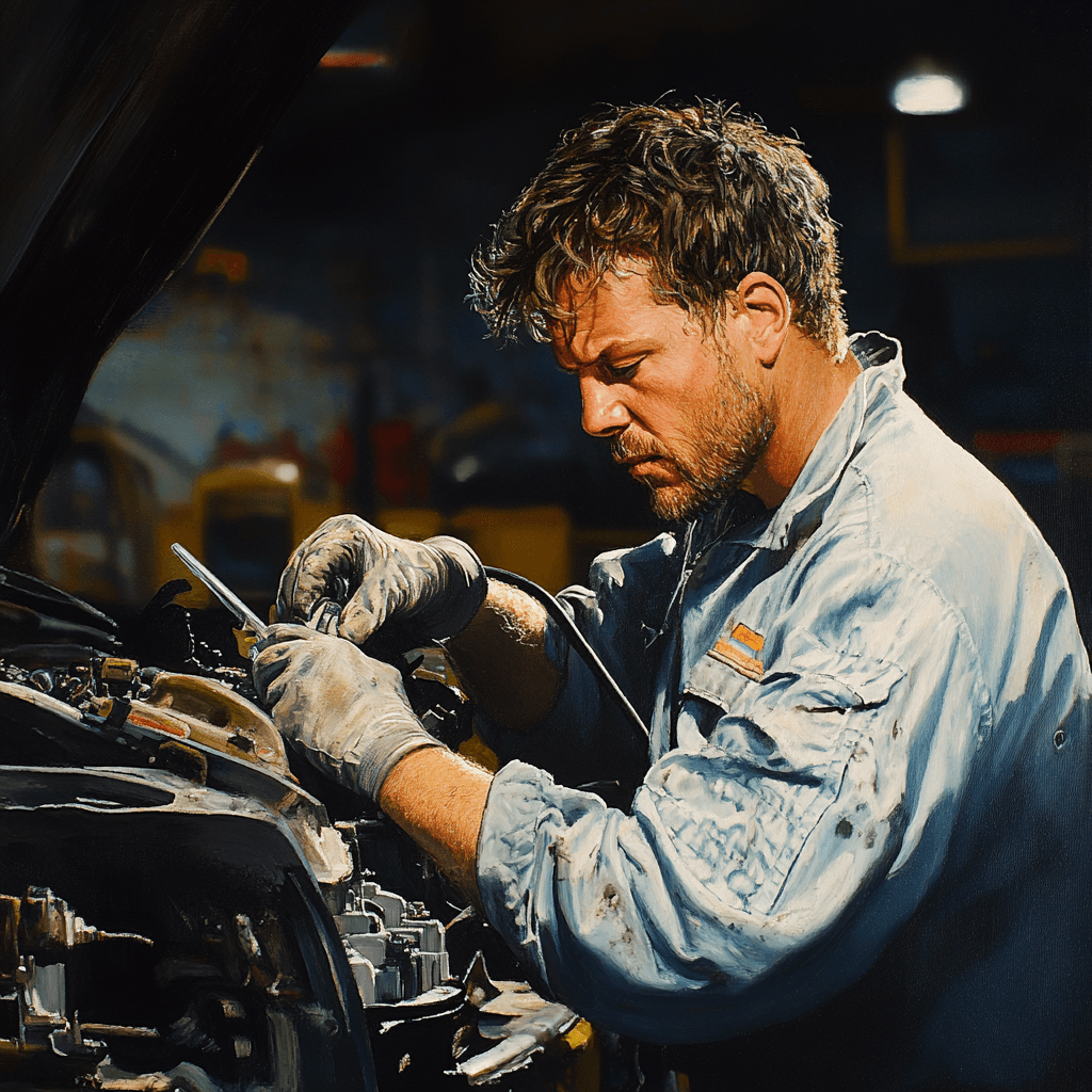 إصلاح دقيق لمحرك سيارة بورش من قبل ميكانيكي متخصص